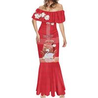 Personalized Denmark Mermaid Dress Mute Swan With Symbol - Wonder Print Shop