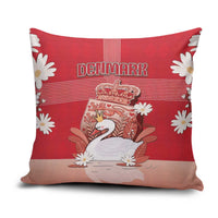 Denmark Pillow Cover Mute Swan With Symbol - Wonder Print Shop