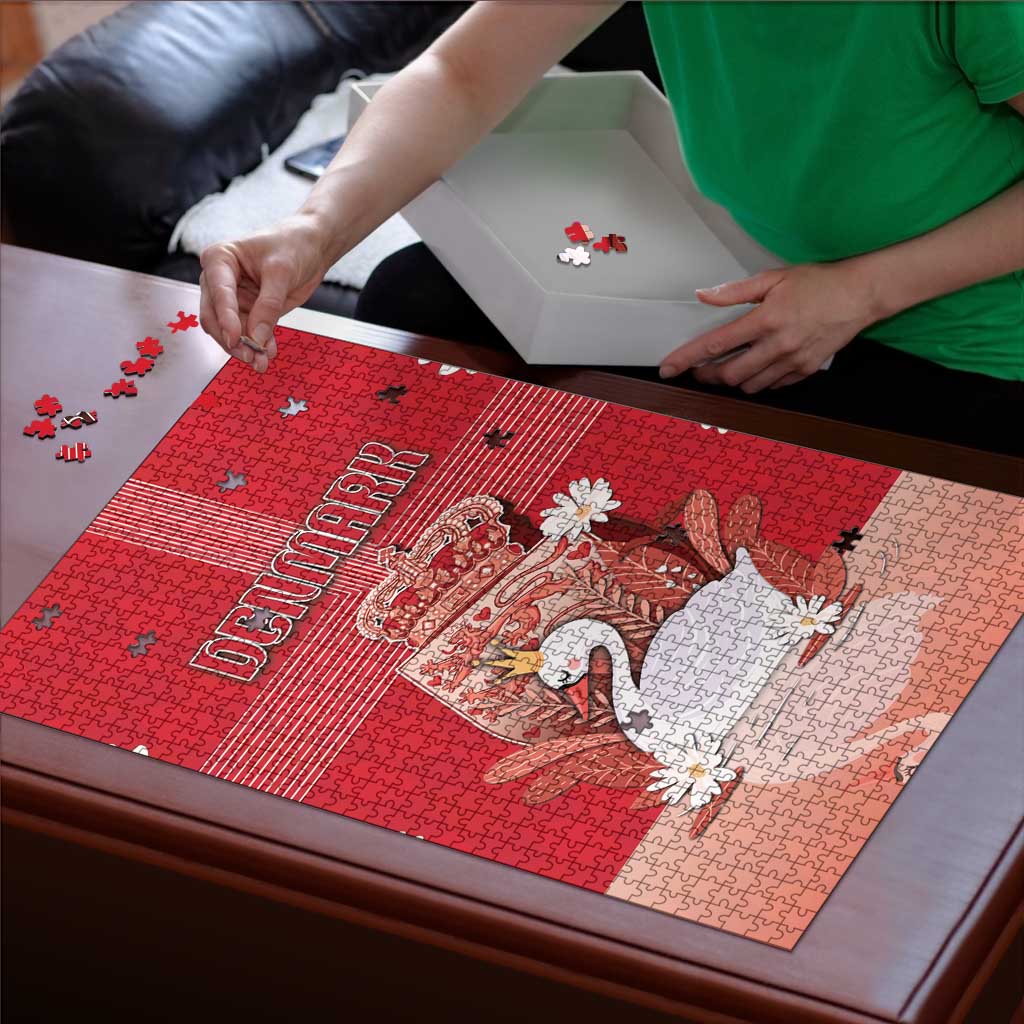 Denmark Puzzle Mute Swan With Symbol - Wonder Print Shop