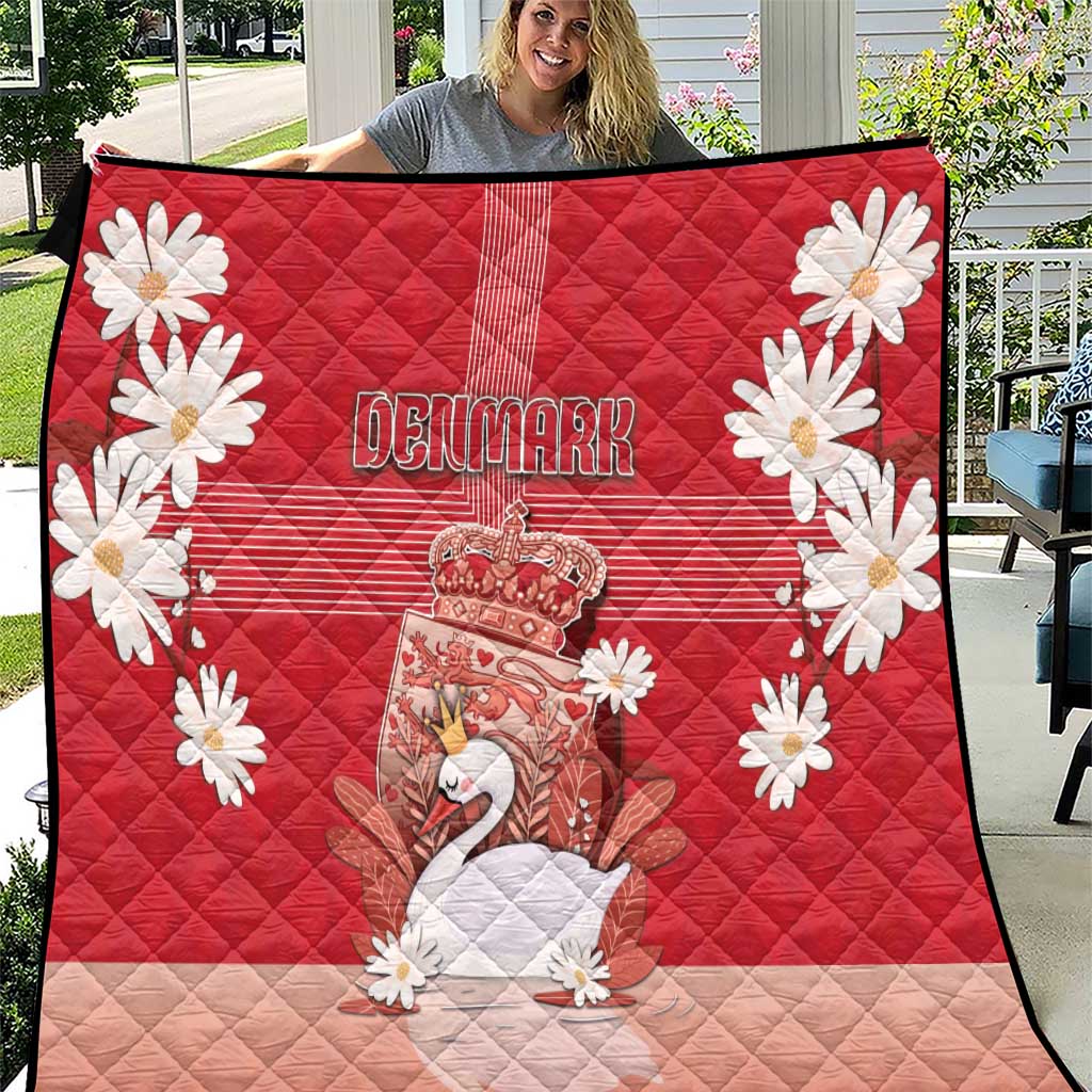 Denmark Quilt Mute Swan With Symbol - Wonder Print Shop