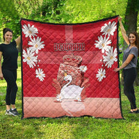 Denmark Quilt Mute Swan With Symbol - Wonder Print Shop