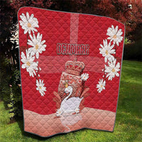 Denmark Quilt Mute Swan With Symbol - Wonder Print Shop