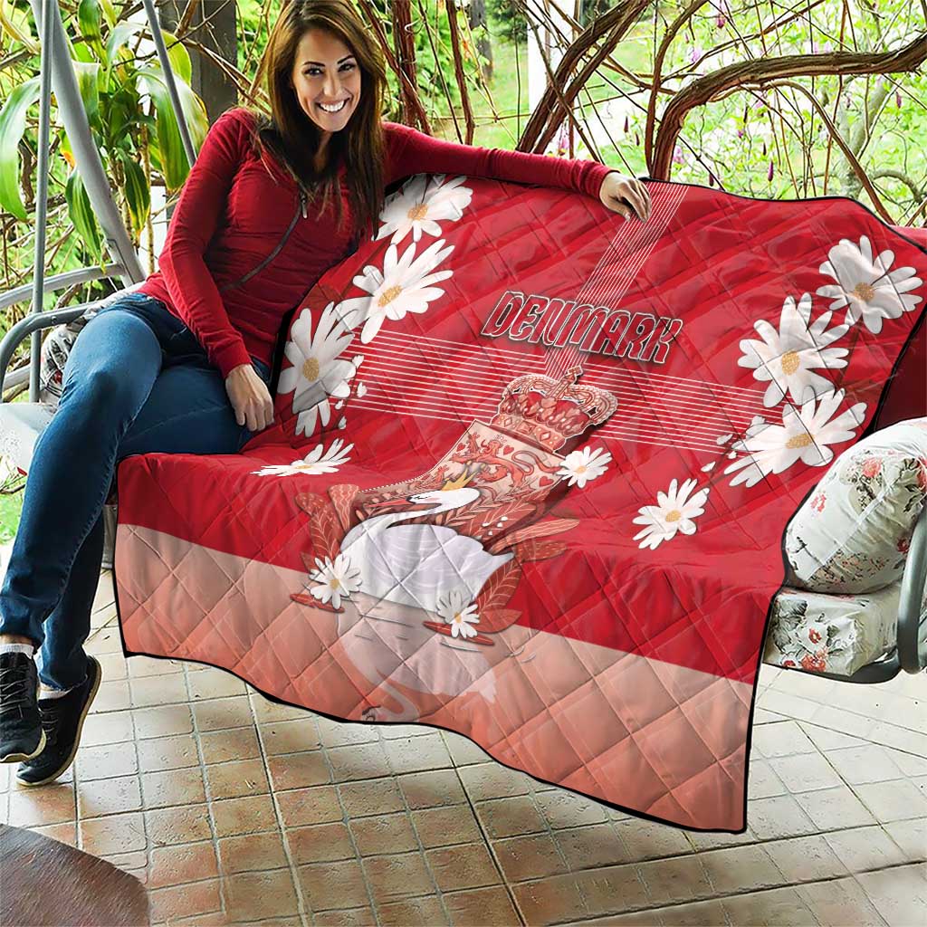 Denmark Quilt Mute Swan With Symbol - Wonder Print Shop