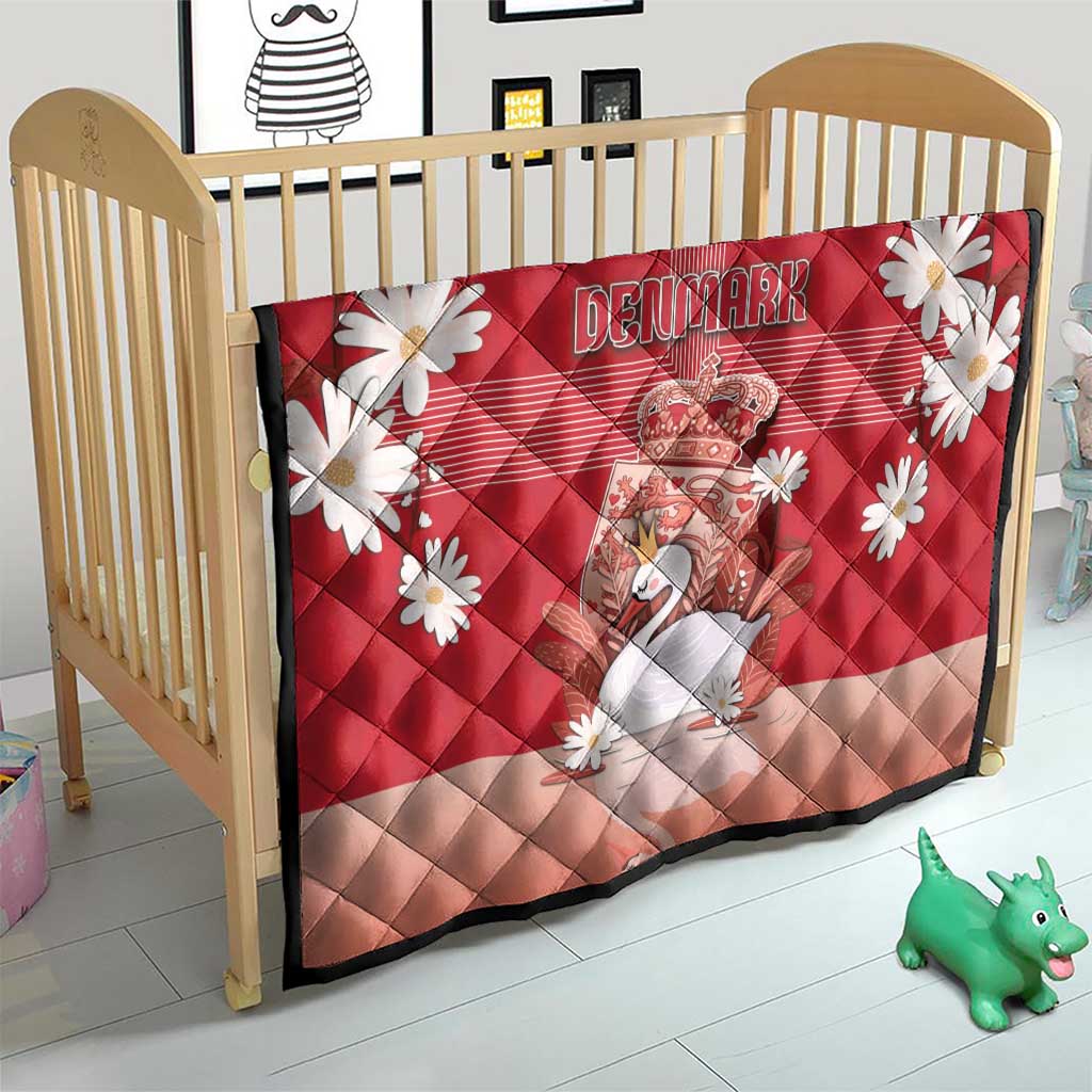Denmark Quilt Mute Swan With Symbol - Wonder Print Shop