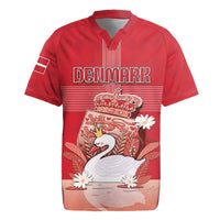 Personalized Denmark Rugby Jersey Mute Swan With Symbol - Wonder Print Shop