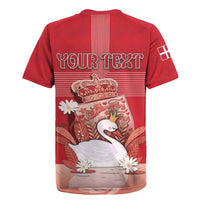 Personalized Denmark Rugby Jersey Mute Swan With Symbol - Wonder Print Shop