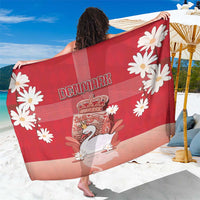 Denmark Sarong Mute Swan With Symbol - Wonder Print Shop