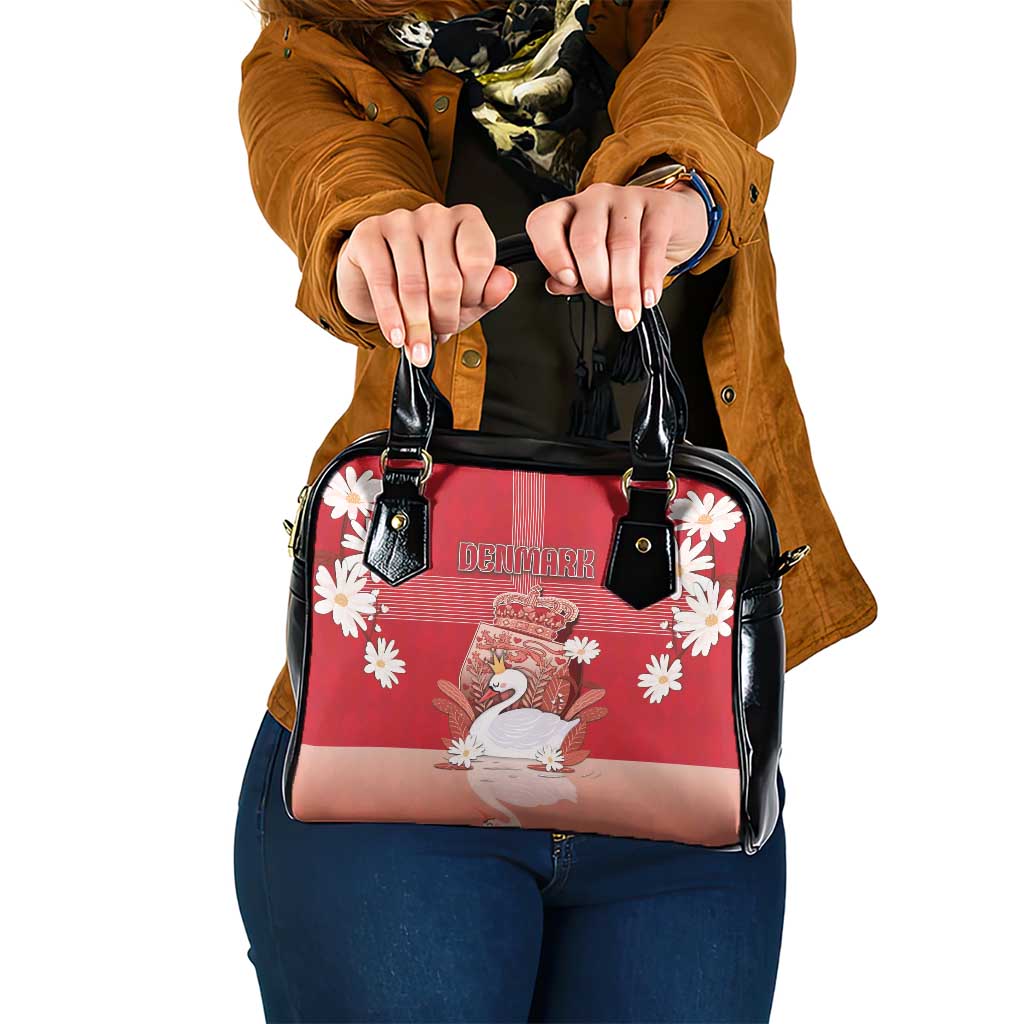 Denmark Shoulder Handbag Mute Swan With Symbol - Wonder Print Shop