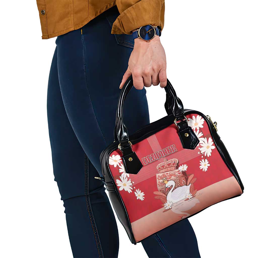 Denmark Shoulder Handbag Mute Swan With Symbol - Wonder Print Shop