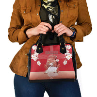 Denmark Shoulder Handbag Mute Swan With Symbol - Wonder Print Shop