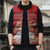 Personalized Denmark Sleeveless Puffer Jacket Mute Swan With Symbol - Wonder Print Shop