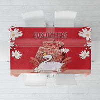 Denmark Tablecloth Mute Swan With Symbol - Wonder Print Shop