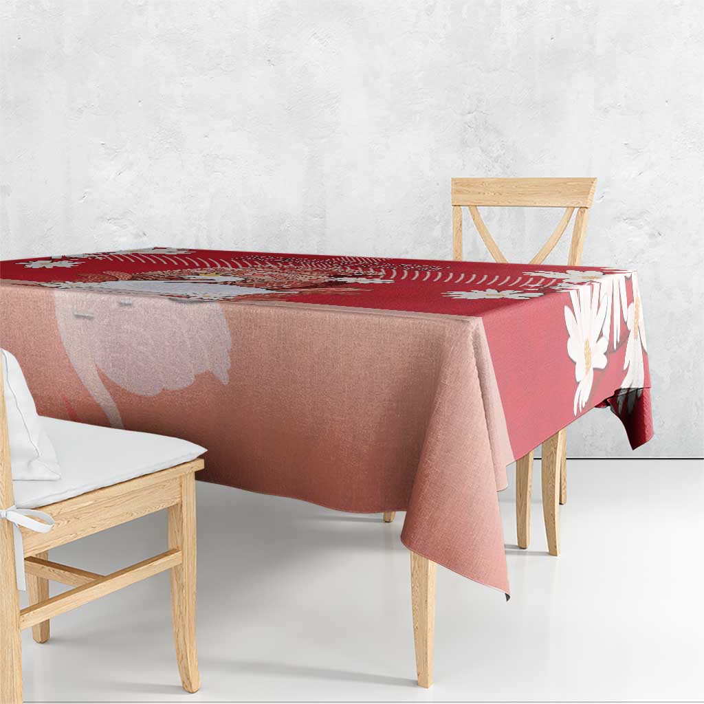 Denmark Tablecloth Mute Swan With Symbol - Wonder Print Shop