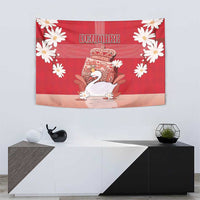 Denmark Tapestry Mute Swan With Symbol - Wonder Print Shop