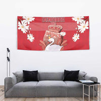 Denmark Tapestry Mute Swan With Symbol - Wonder Print Shop