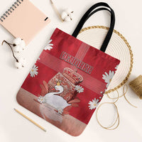 Denmark Tote Bag Mute Swan With Symbol - Wonder Print Shop