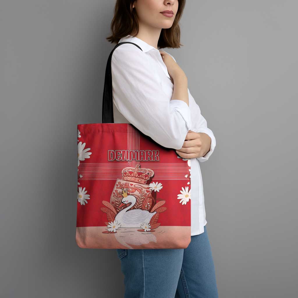 Denmark Tote Bag Mute Swan With Symbol - Wonder Print Shop