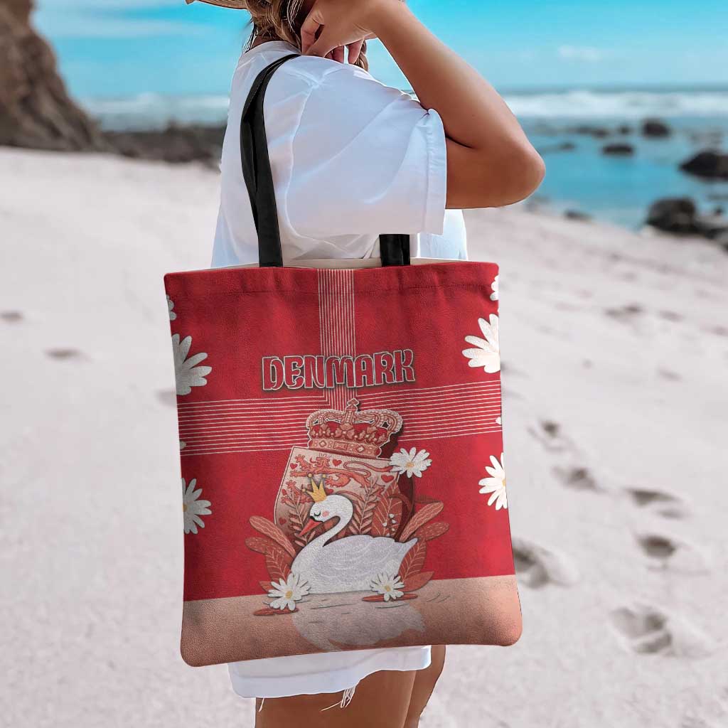Denmark Tote Bag Mute Swan With Symbol - Wonder Print Shop