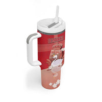 Personalized Denmark Tumbler With Handle Mute Swan With Symbol - Wonder Print Shop