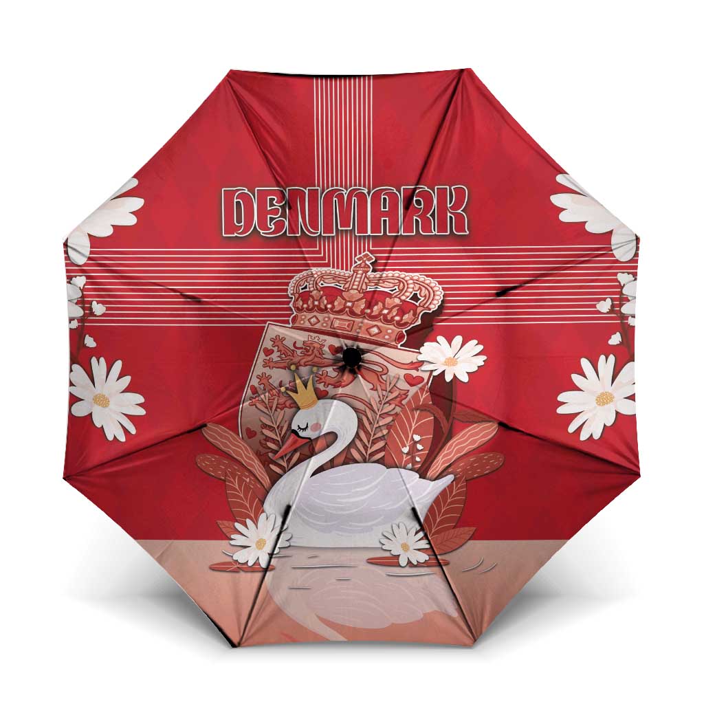 Denmark Umbrella Mute Swan With Symbol - Wonder Print Shop
