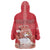 Personalized Denmark Wearable Blanket Hoodie Mute Swan With Symbol - Wonder Print Shop