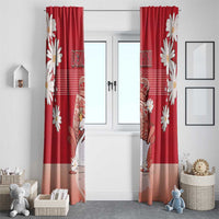 Denmark Window Curtain Mute Swan With Symbol - Wonder Print Shop