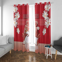 Denmark Window Curtain Mute Swan With Symbol - Wonder Print Shop