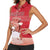 Personalized Denmark Women Sleeveless Polo Shirt Mute Swan With Symbol - Wonder Print Shop