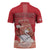 Personalized Denmark Zipper Polo Shirt Mute Swan With Symbol - Wonder Print Shop