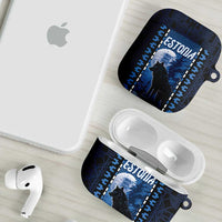 Estonia AirPods Case Night Wolf With Pattern - Wonder Print Shop