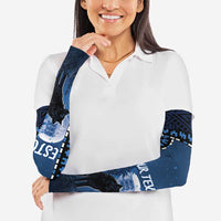 Estonia Arm Sleeves Night Wolf With Pattern - Wonder Print Shop