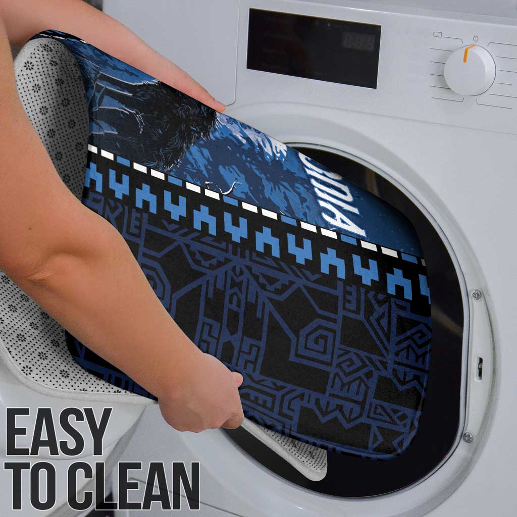 Estonia Bathroom Set Night Wolf With Pattern - Wonder Print Shop