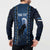 Personalized Estonia Button Sweatshirt Night Wolf With Pattern - Wonder Print Shop
