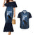 Personalized Estonia Couples Matching Mermaid Dress and Hawaiian Shirt Night Wolf With Pattern - Wonder Print Shop