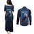 Personalized Estonia Couples Matching Puletasi and Long Sleeve Button Shirt Night Wolf With Pattern - Wonder Print Shop