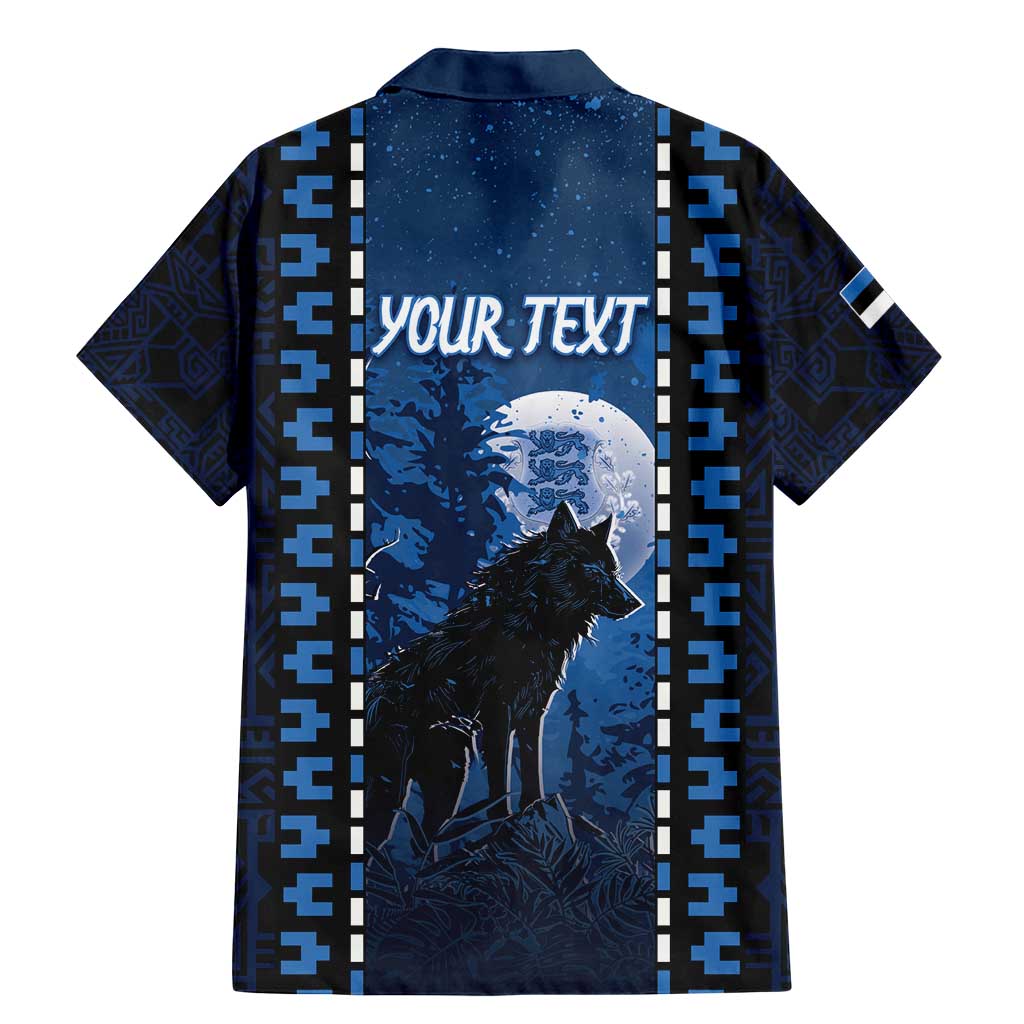 Personalized Estonia Family Matching Mermaid Dress and Hawaiian Shirt Night Wolf With Pattern - Wonder Print Shop