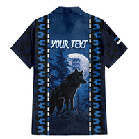 Personalized Estonia Family Matching Mermaid Dress and Hawaiian Shirt Night Wolf With Pattern - Wonder Print Shop