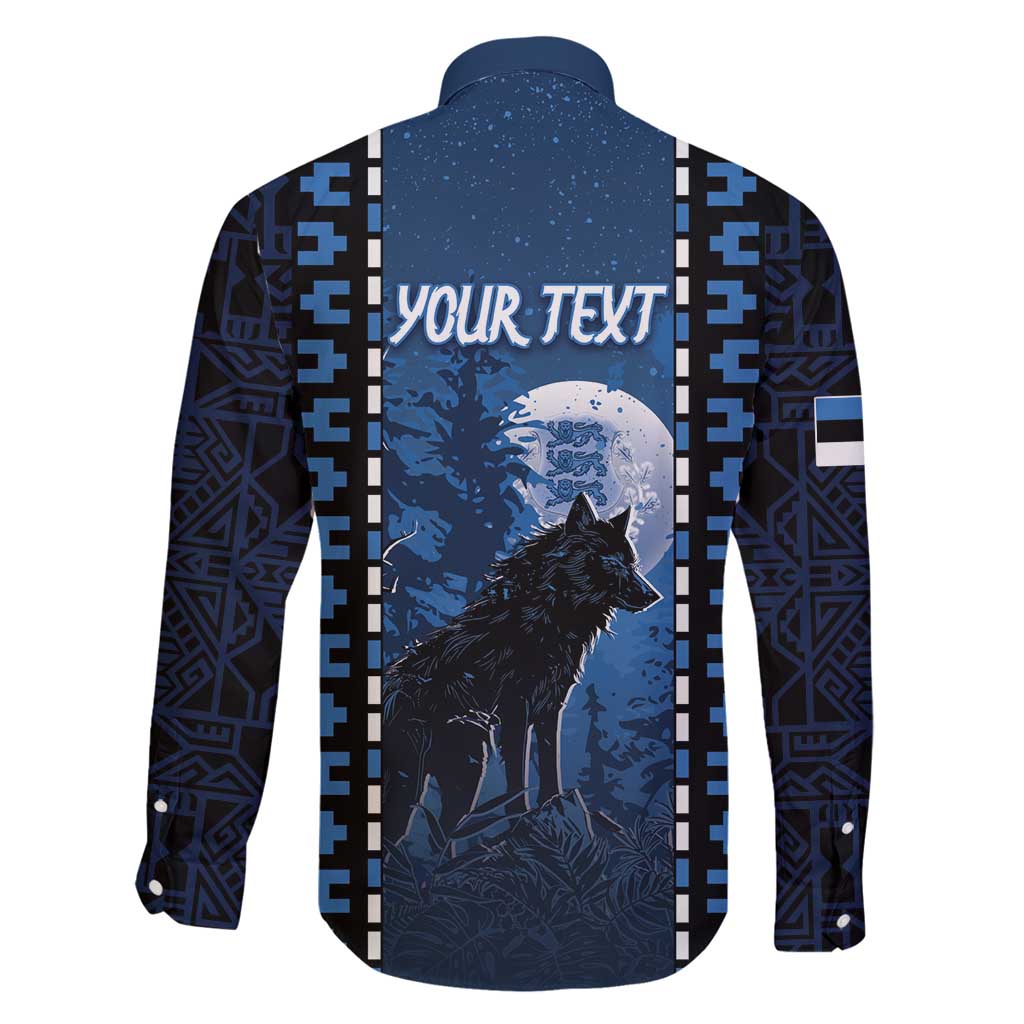 Personalized Estonia Family Matching Puletasi and Hawaiian Shirt Night Wolf With Pattern - Wonder Print Shop