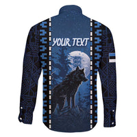 Personalized Estonia Family Matching Puletasi and Hawaiian Shirt Night Wolf With Pattern - Wonder Print Shop