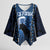 Personalized Estonia Kimono Sleeve Blouse Night Wolf With Pattern - Wonder Print Shop