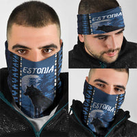 Estonia Neck Gaiter Night Wolf With Pattern DT05