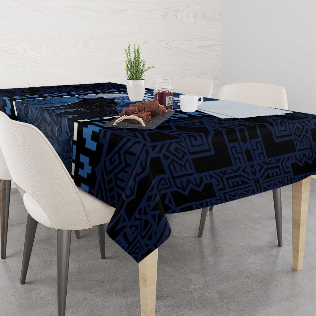 Estonia Tablecloth Night Wolf With Pattern - Wonder Print Shop