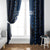Estonia Window Curtain Night Wolf With Pattern - Wonder Print Shop