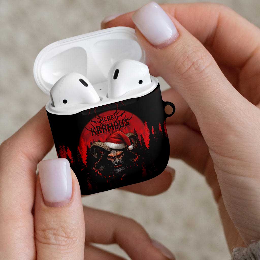 Merry Krampus AirPods Case Dark Grunge Christmas - Wonder Print Shop