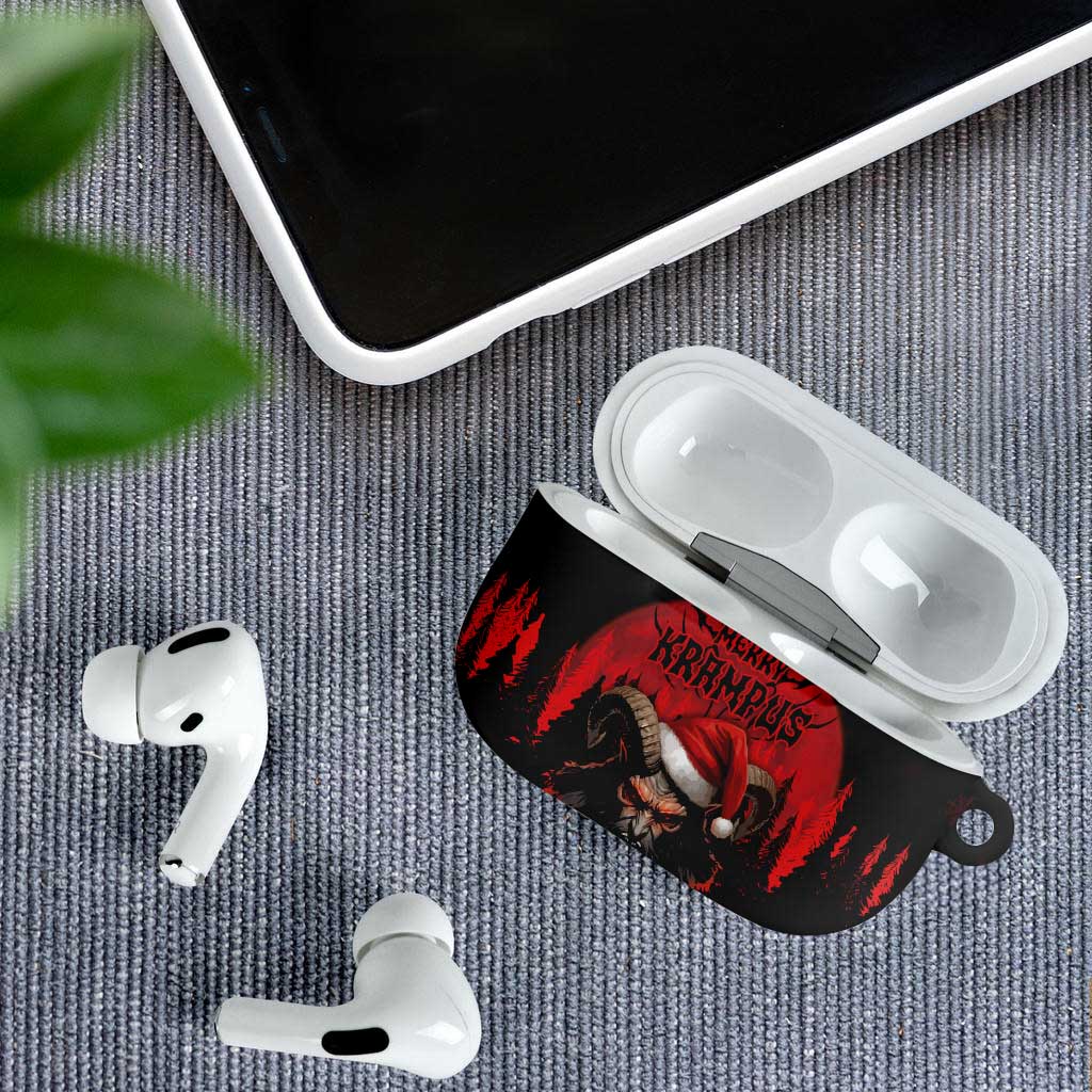 Merry Krampus AirPods Case Dark Grunge Christmas - Wonder Print Shop