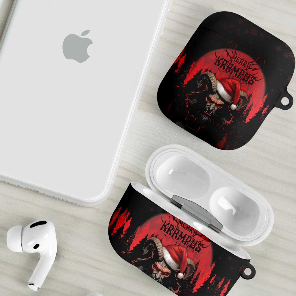 Merry Krampus AirPods Case Dark Grunge Christmas - Wonder Print Shop