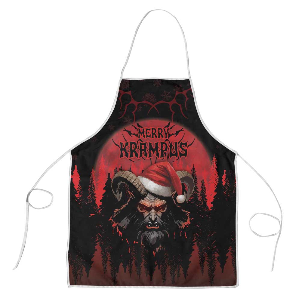 Merry Krampus Apron Dark Grunge Christmas - Wonder Print Shop