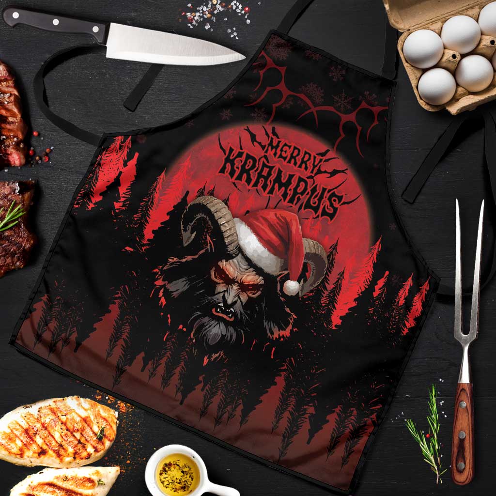 Merry Krampus Apron Dark Grunge Christmas - Wonder Print Shop