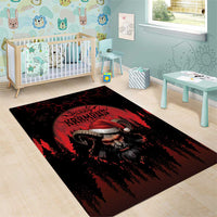 Merry Krampus Area Rug Dark Grunge Christmas - Wonder Print Shop