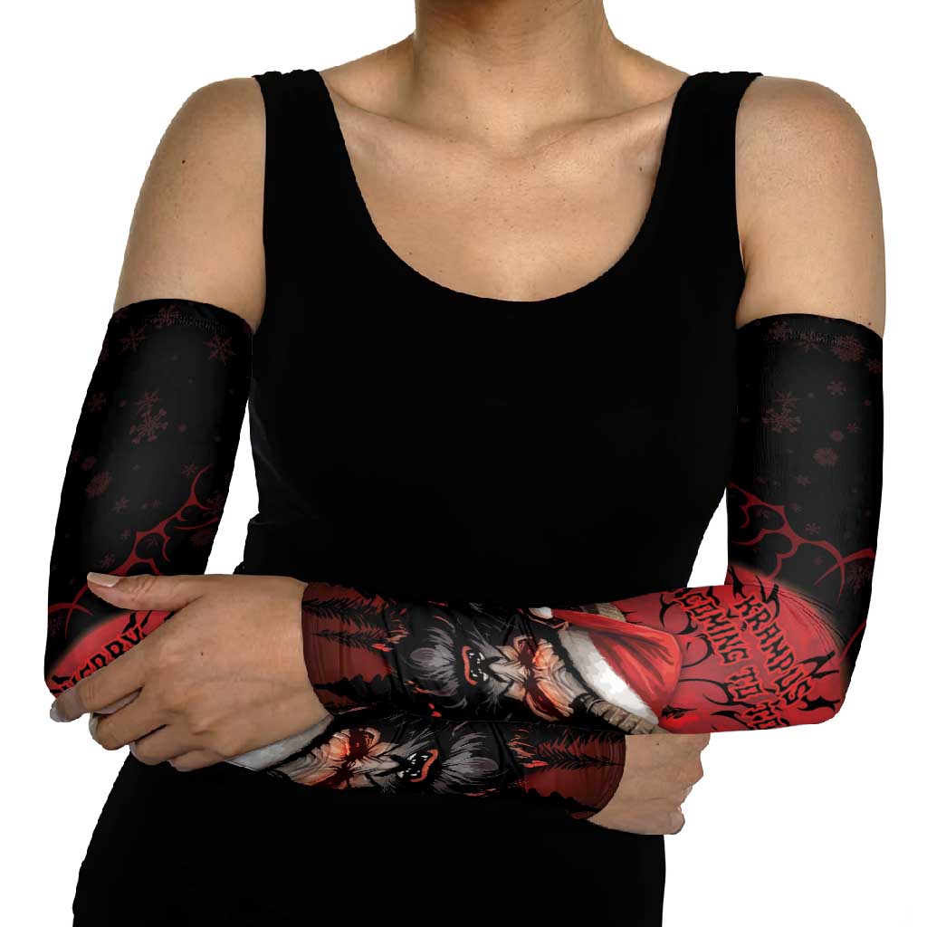 Merry Krampus Arm Sleeves Dark Grunge Christmas - Wonder Print Shop